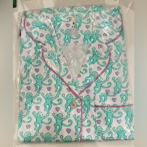 Roller Rabbit Lovely Monkey Polo pajamas set